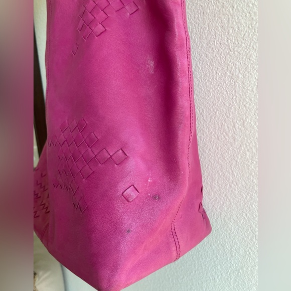 Bottega Veneta Intrecciato Hot Pink Buttery Soft Leather Tote Bag - Picture 13 of 15